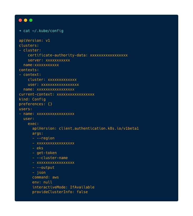 /.kube/config example file