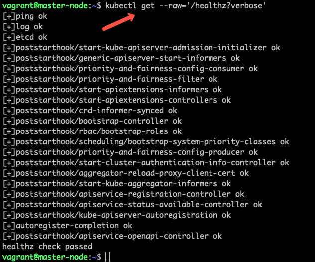 Kubernetes Cluster Health Check Command